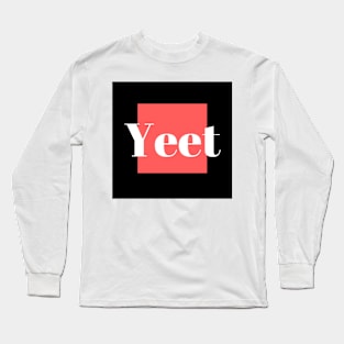 Yeet Red and Black Long Sleeve T-Shirt